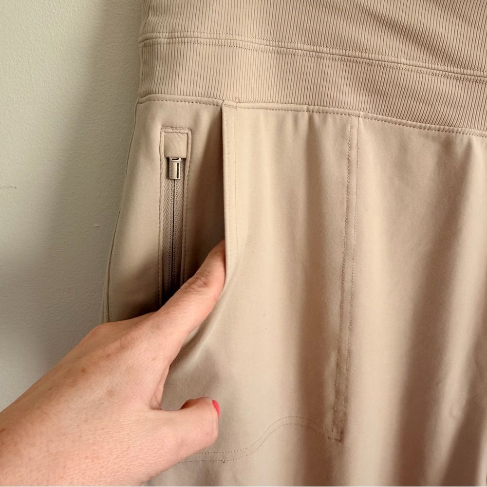 Athleta Venice Jogger Pants Women XL Beige MidRise Lightweight Travel Athleisure - Picture 9 of 13